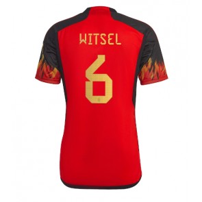 Belgium Axel Witsel #6 Replica Home Stadium Shirt World Cup 2022 Short Sleeve